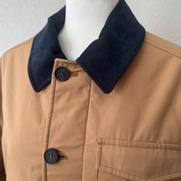 New Brooks Brothers Removable Lining Barn Coat Tan Men's Size L - Picture 2 of 16